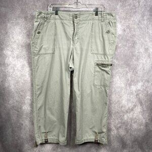 Eddie Bauer Pants Womens 20 Gray Cargo Patch Pocket Gorpcore Outdoors Hiking